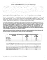 PARRC field test preliminary survey results overview