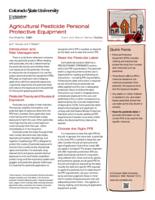 Agricultural pesticide protective equipment