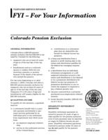 Colorado pension exclusion