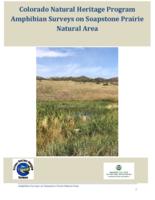 Colorado Natural Heritage Program amphibian surveys on Soapstone Prairie Natural Area