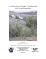 Iterative distribution modeling for two endemic plants of the northern Piceance Basin