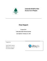 Colorado wildfire risk assessment project final report