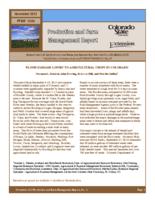 Flood damage losses to agricultural crops in Colorado