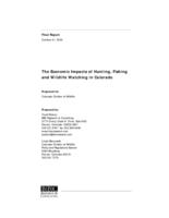 The economic impacts of hunting, fishing, and wildlife watching : final report