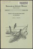 Guide to the upland game birds of Colorado