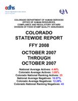 Annual report, federal fiscal year. 2007-08