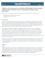 Patterns of marijuana use combining Washington and Colorado (WACO) behavioral risk factor surveillance system data, 2015-2017