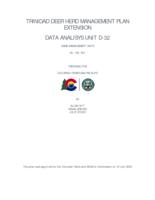 Trinidad deer herd management plan extension data analysis unit D-32 game management units 85, 140, 851