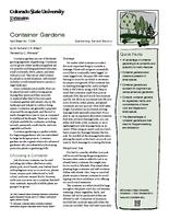 Container gardens