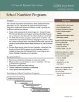School nutrition programs
