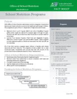 School nutrition programs