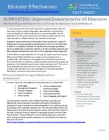 Overview of evaluation requirements and timeline for specialized service professionals