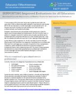 Overview of evaluation requirements and historical timeline for specialized service professionals