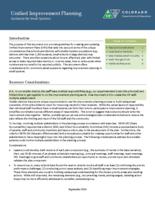 Unified improvement planning guidance for small systems