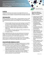 McKinney-Vento Education for Homeless Children & Youth Program