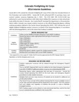 Colorado Firefighting Air Corps 2014 interim guidelines