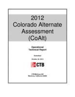 Colorado Alternate Assessment (CoAlt) operational technical report