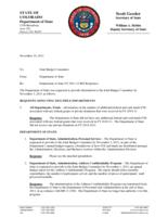 Department of State FY 2011-12 RFI responses