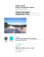 Peak to Peak Scenic and Historic Byway, north central Colorado visual intrusion reduction plan