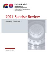 2021 sunrise review, veterinary technicians