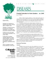 Friendly pesticides for home gardens