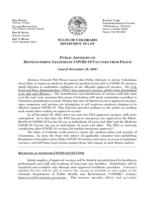 Public advisory on distinguishing legitimate COVID-19 vaccines from fraud : issued December 30, 2020