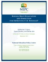 School self-evaluation and inspection for improving U.S. schools? / Katherine E. Ryan, Tysza Gandha, and Jeehae Ahn