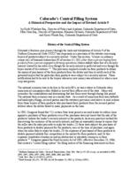 Colorado's central filing system : a historical perspective and the impact of revised Article 9
