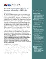 Results matter guidance for remote learning in preschool 2020-2021