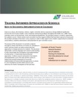 Trauma-informed approaches in schools : keys to successful implementation in Colorado