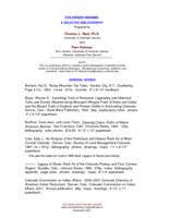 Colorado Indians : a selected bibliography