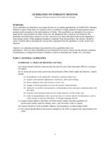 Guidelines on indigent defense