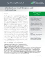 High achieving schools study