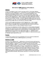 Alternative AIMM guidance & procedures