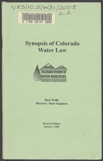 Synopsis of Colorado water law