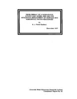 Development of a subsurface hydrologic model and use for integrated management of surface and subsurface water resources