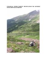 Ecological system viability specifications for southern Rocky Mountain ecoregion