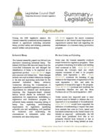 Summary of legislation, 2020