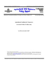 Agricultural coalition for tomorrow : an economic profile of Costilla County