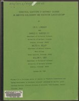 Terrestrial ecosystems of northwest Colorado : an annotated bibliography and vegetation classification