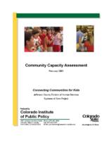 Community capacity assessment