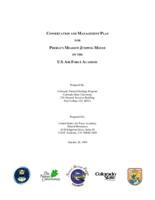 Conservation and management plan for Preble's Meadow jumping mouse on the U.S. Air Force Academy