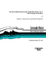 Dissolved solids hazards in the South Platte basin. Volume I, Salt transport in the river : research project technical completion report
