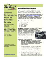 Adjuvants & surfactants