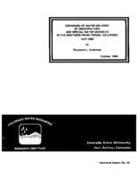 Expansion of water delivery by municipalities and special water districts in the northern Front Range, Colorado, 1972-1982