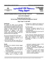Executive summary : rural land use and your taxes : the fiscal impact of rural residential development in Colorado