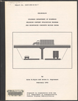 CHLORCAL90, Colorado Department of Highways chloride content evaluation program for reinforced concrete bridge decks