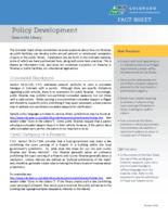 Policy development, guns in the library
