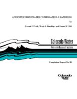 Achieving urban water conservation : a handbook