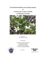 The potential distribution and landscape integrity of Frankenia jamesii (James' seaheath) in southeastern Colorado
